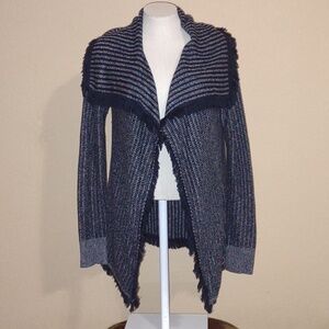 M. Rena Open Front Cardigan With Fringe.  Size M